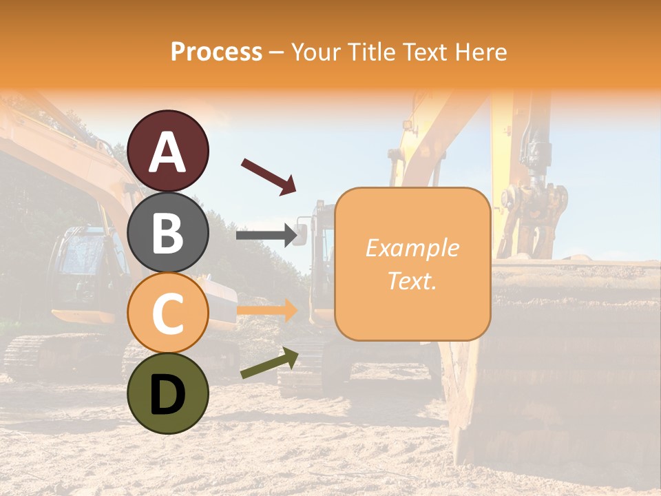 Large Blue Tool PowerPoint Template