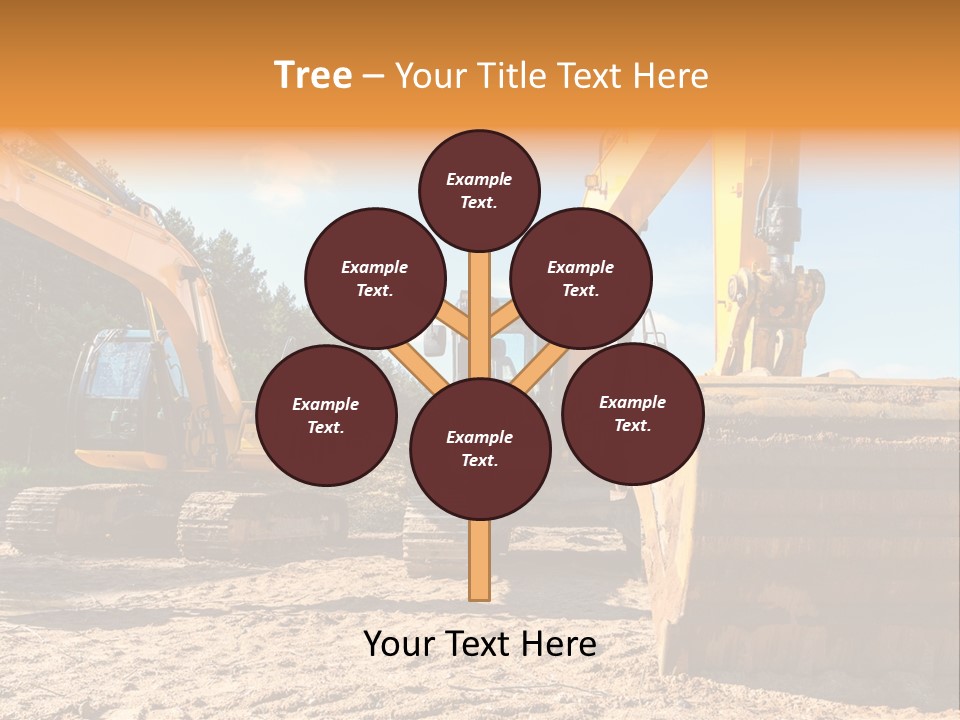 Large Blue Tool PowerPoint Template