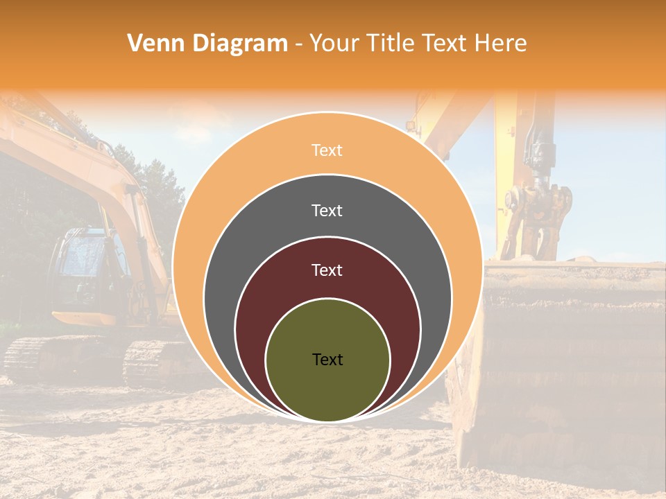 Large Blue Tool PowerPoint Template