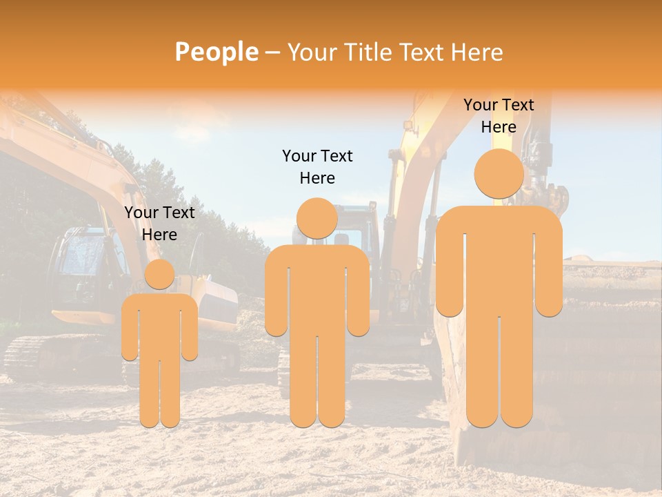 Large Blue Tool PowerPoint Template