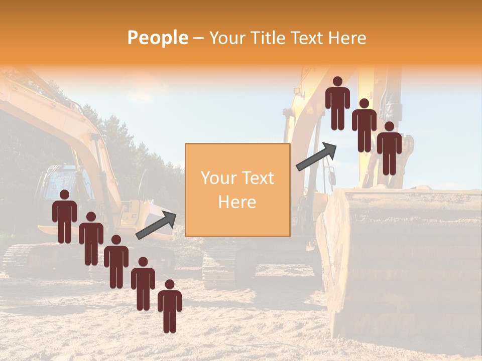 Large Blue Tool PowerPoint Template