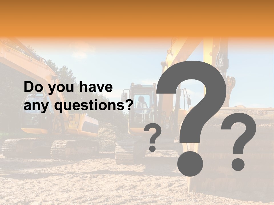 Large Blue Tool PowerPoint Template