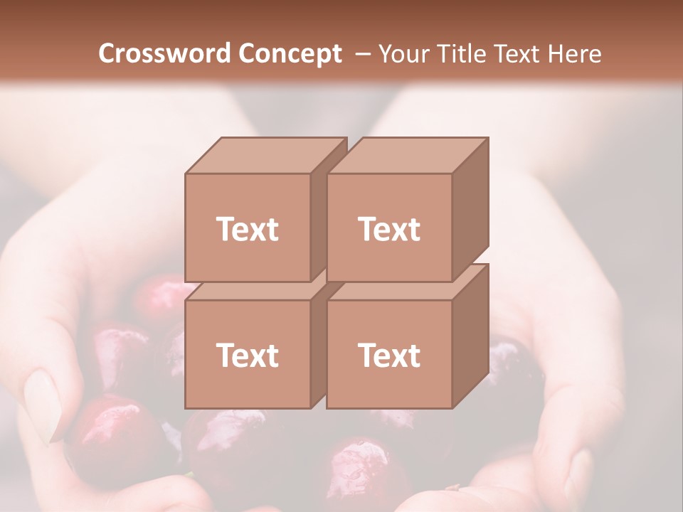 A Person Holding A Bunch Of Cherries In Their Hands PowerPoint Template