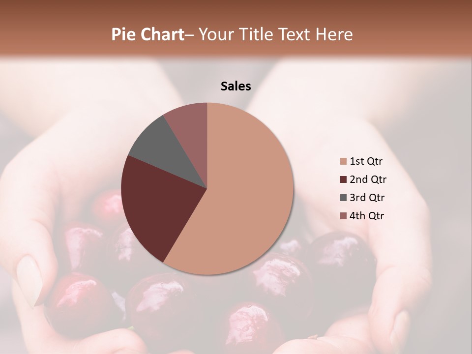 A Person Holding A Bunch Of Cherries In Their Hands PowerPoint Template