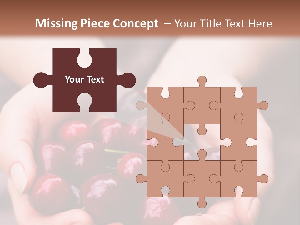 A Person Holding A Bunch Of Cherries In Their Hands PowerPoint Template