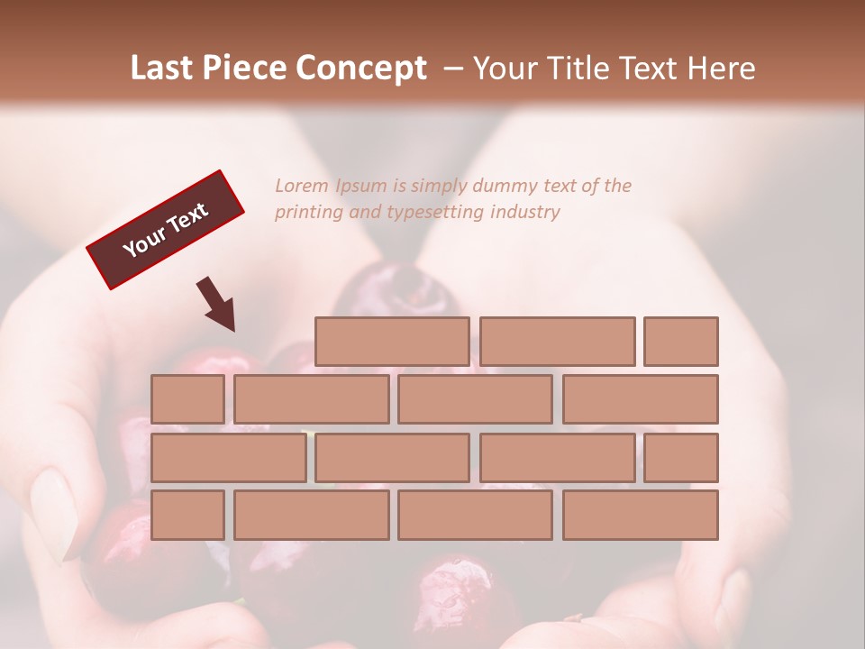 A Person Holding A Bunch Of Cherries In Their Hands PowerPoint Template