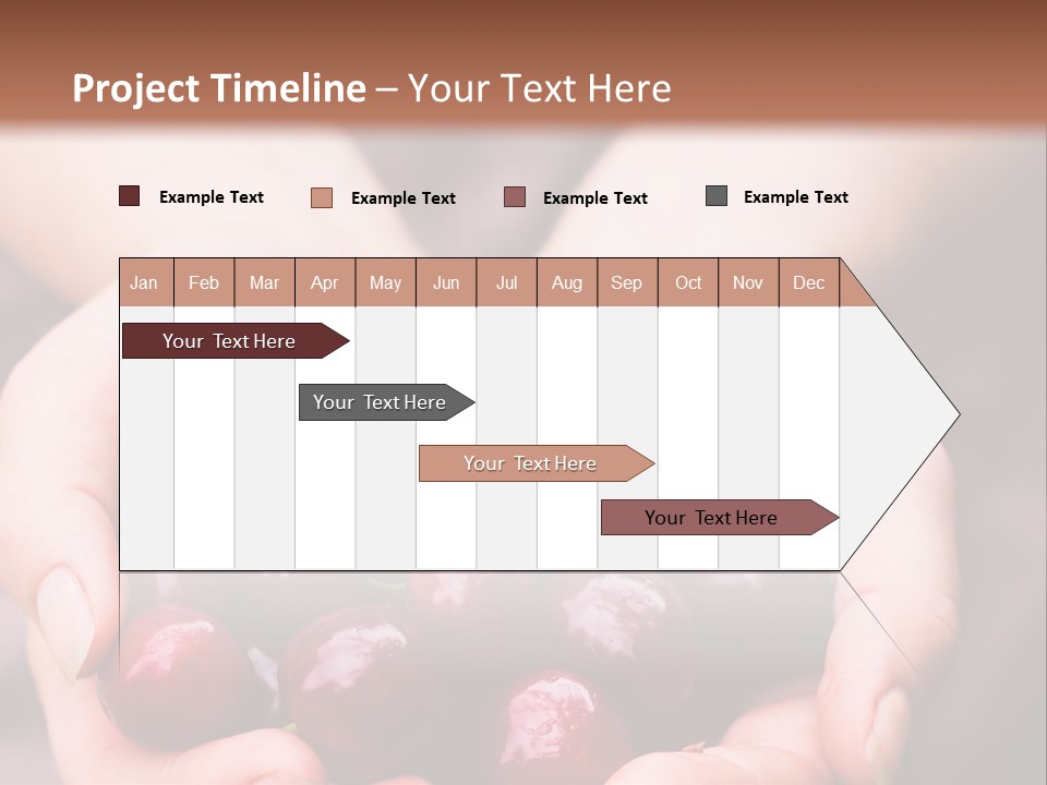 A Person Holding A Bunch Of Cherries In Their Hands PowerPoint Template