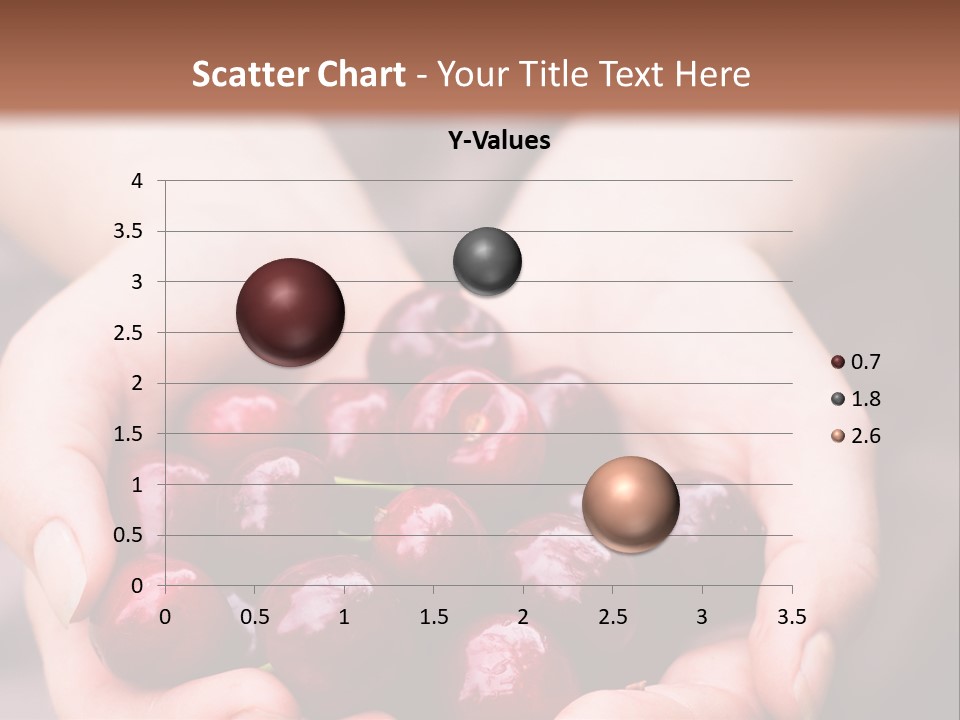 A Person Holding A Bunch Of Cherries In Their Hands PowerPoint Template