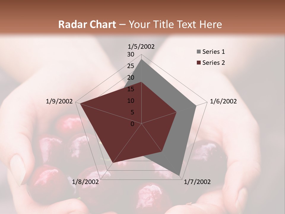 A Person Holding A Bunch Of Cherries In Their Hands PowerPoint Template