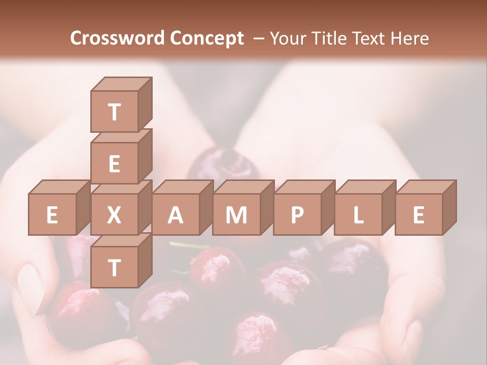 A Person Holding A Bunch Of Cherries In Their Hands PowerPoint Template