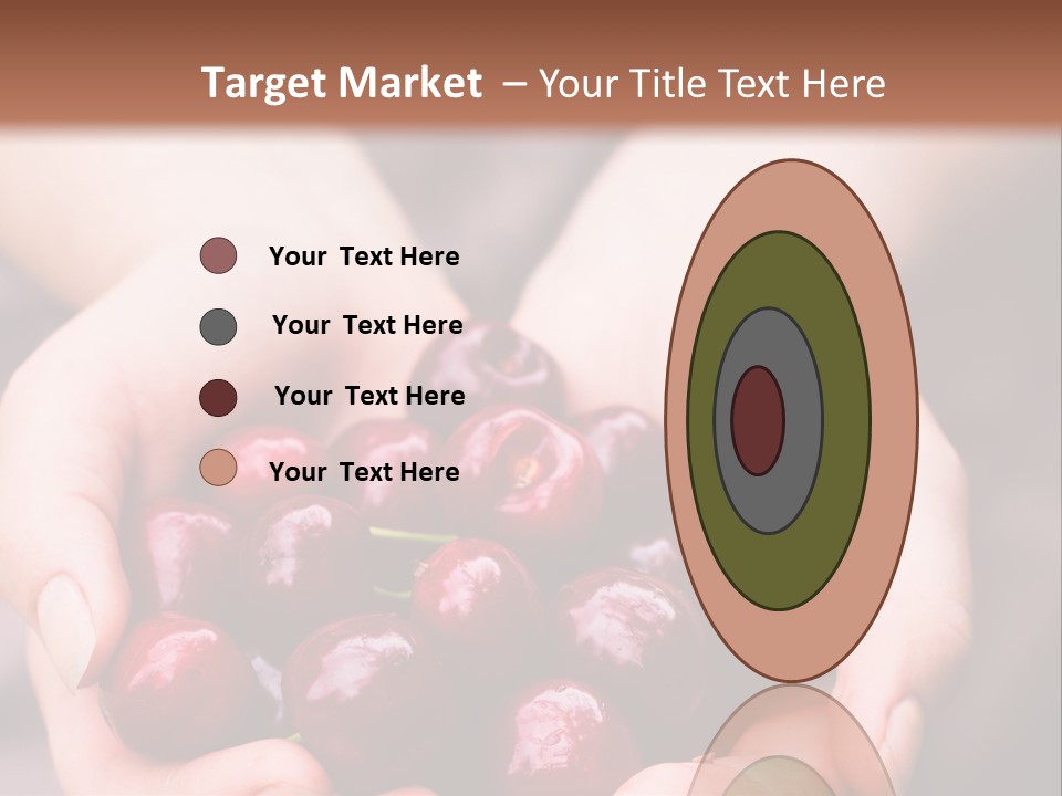 A Person Holding A Bunch Of Cherries In Their Hands PowerPoint Template