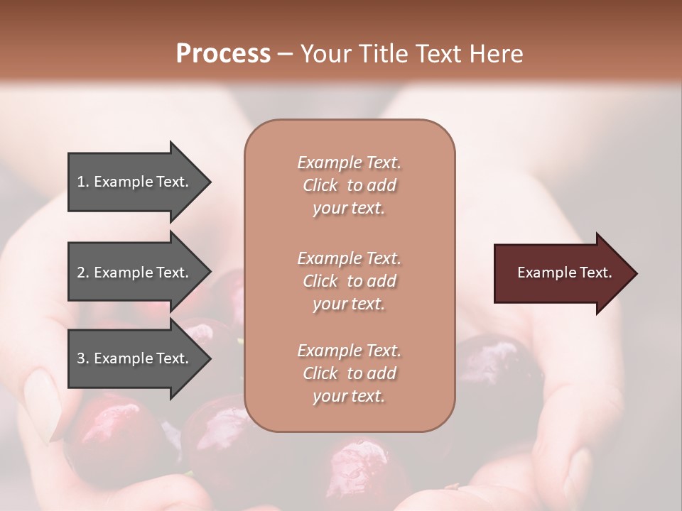 A Person Holding A Bunch Of Cherries In Their Hands PowerPoint Template