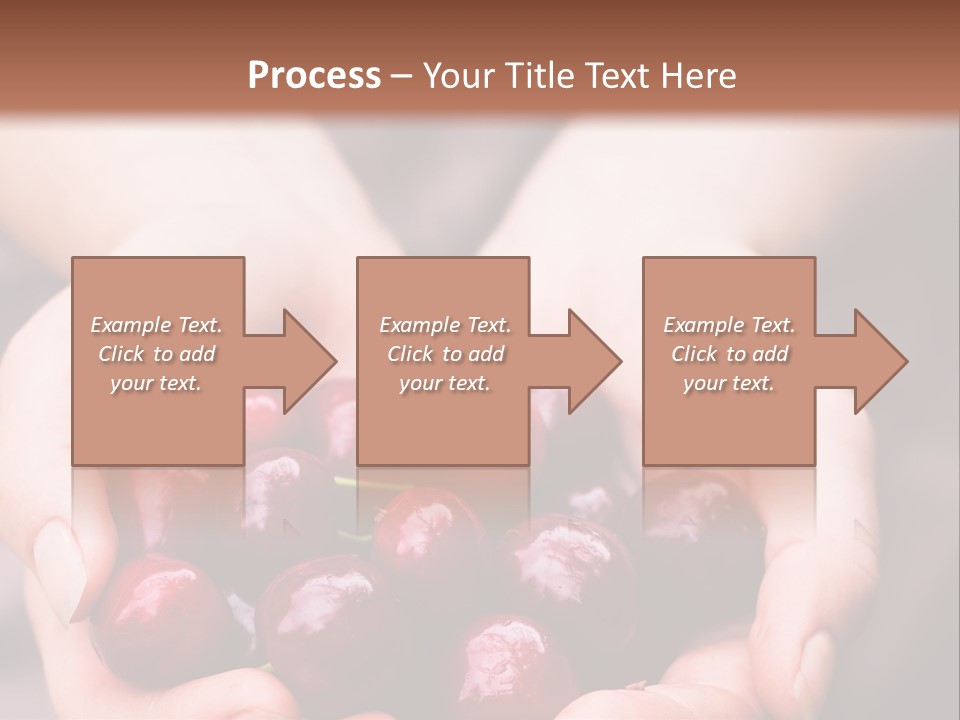 A Person Holding A Bunch Of Cherries In Their Hands PowerPoint Template