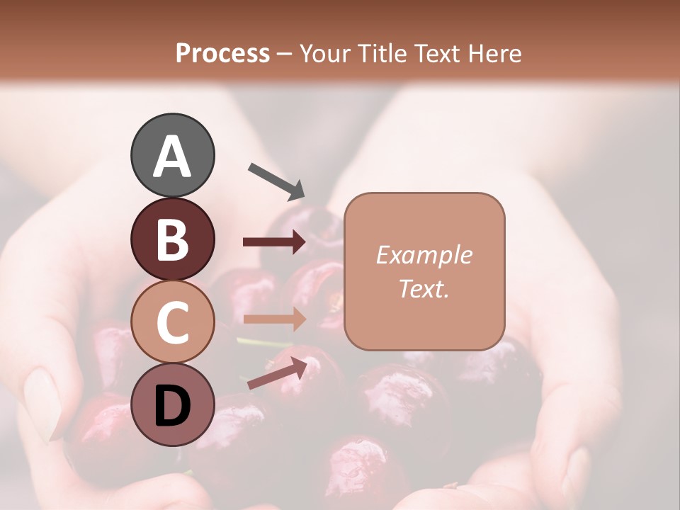 A Person Holding A Bunch Of Cherries In Their Hands PowerPoint Template