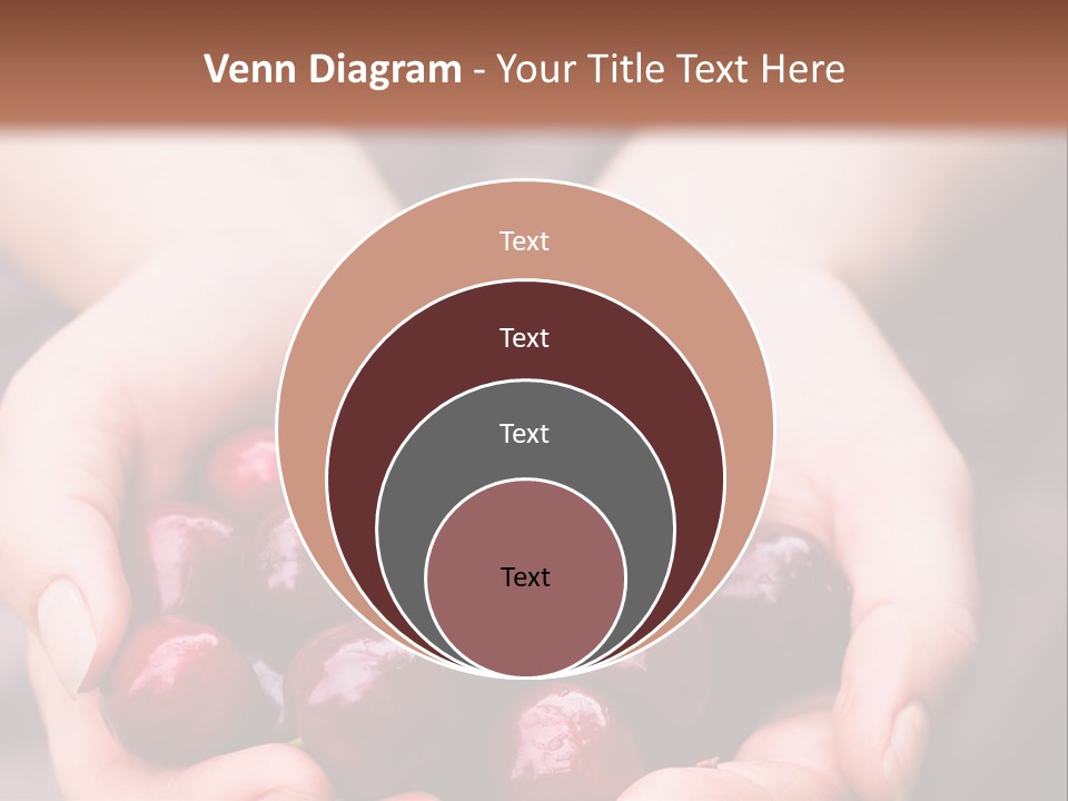 A Person Holding A Bunch Of Cherries In Their Hands PowerPoint Template