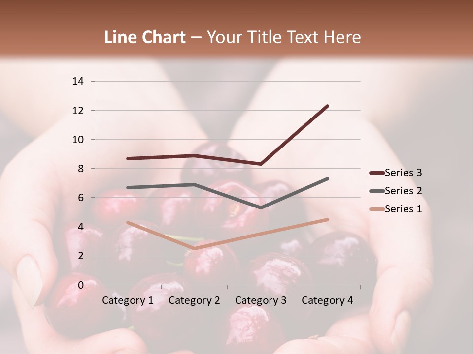 A Person Holding A Bunch Of Cherries In Their Hands PowerPoint Template