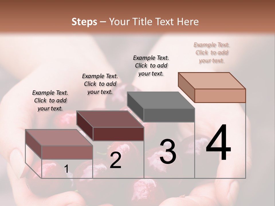 A Person Holding A Bunch Of Cherries In Their Hands PowerPoint Template