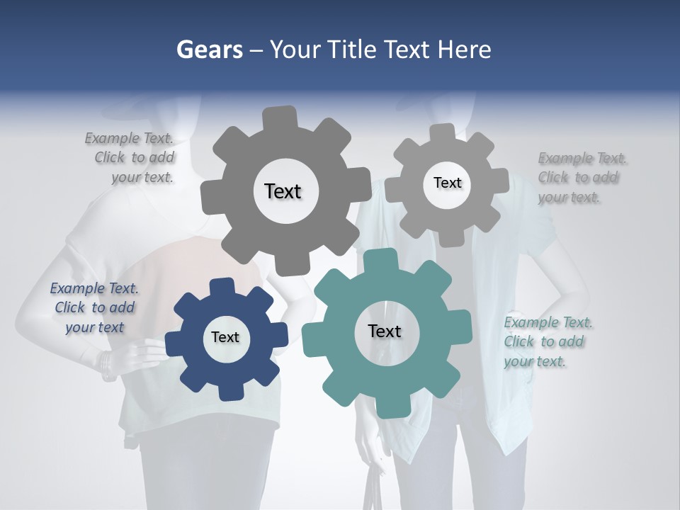 Dress Clothes Stockings PowerPoint Template