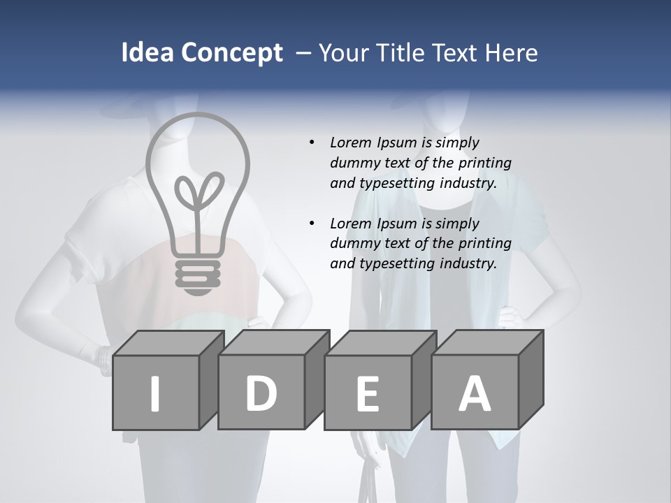 Dress Clothes Stockings PowerPoint Template