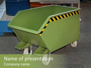 Bin Mobile Rubbish PowerPoint Template