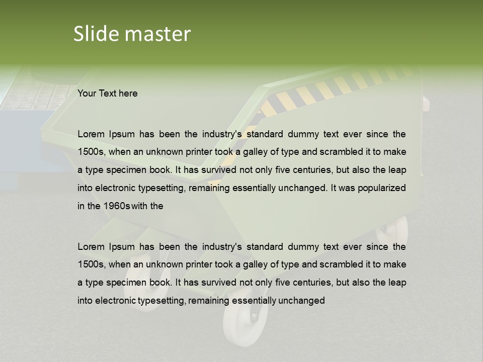 Bin Mobile Rubbish PowerPoint Template