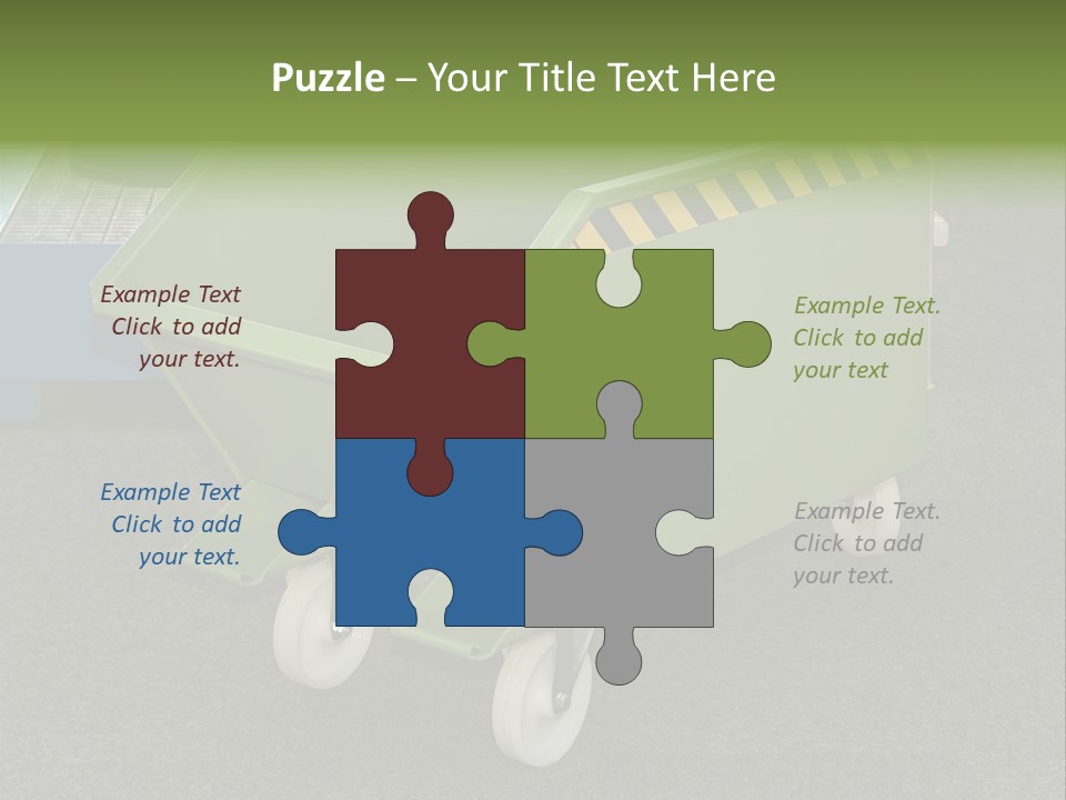 Bin Mobile Rubbish PowerPoint Template