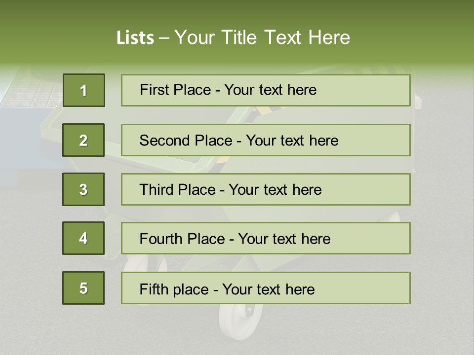 Bin Mobile Rubbish PowerPoint Template