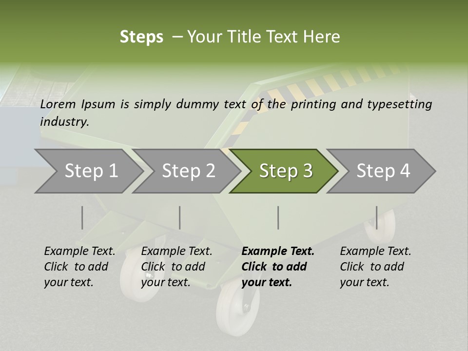 Bin Mobile Rubbish PowerPoint Template
