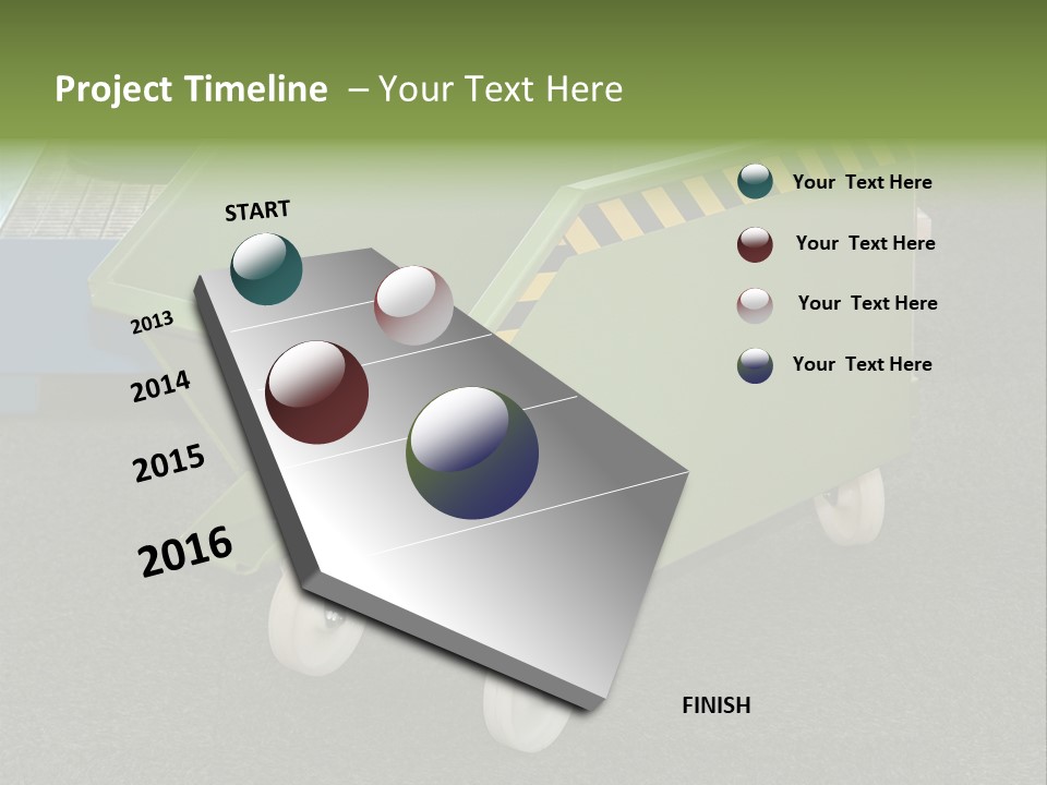 Bin Mobile Rubbish PowerPoint Template