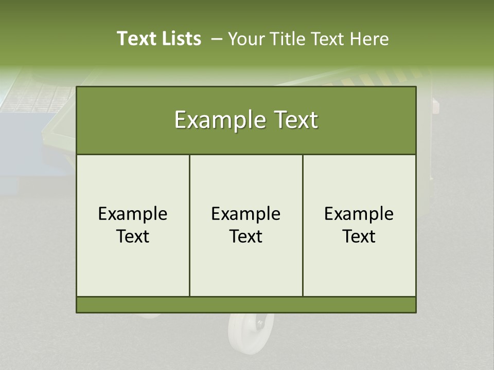 Bin Mobile Rubbish PowerPoint Template