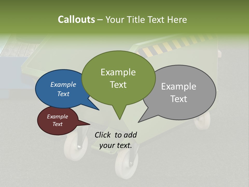 Bin Mobile Rubbish PowerPoint Template