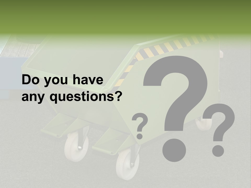 Bin Mobile Rubbish PowerPoint Template