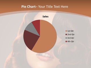 Shiny Brown Model PowerPoint Template