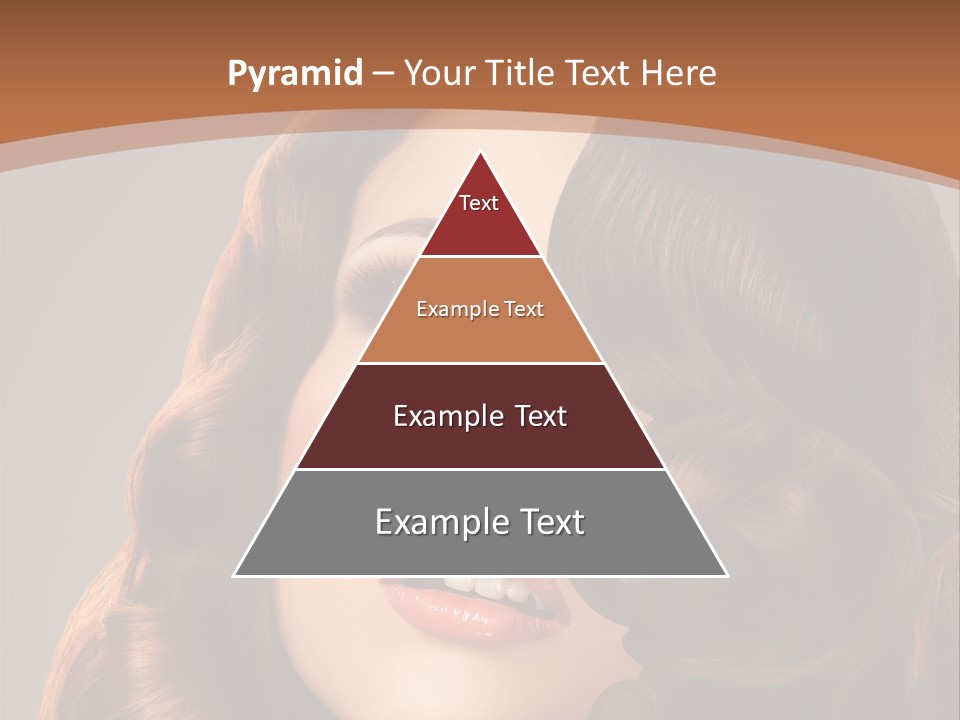 Shiny Brown Model PowerPoint Template
