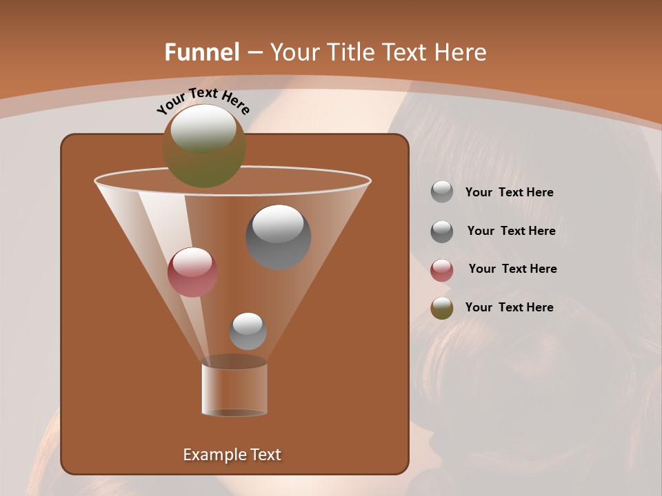 Shiny Brown Model PowerPoint Template