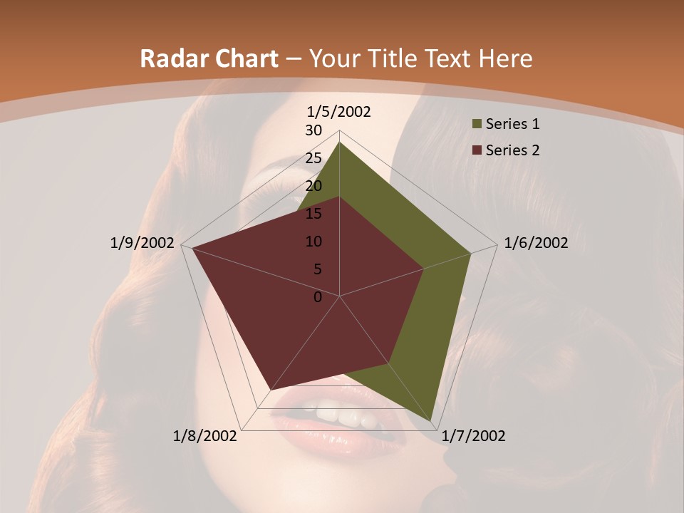 Shiny Brown Model PowerPoint Template