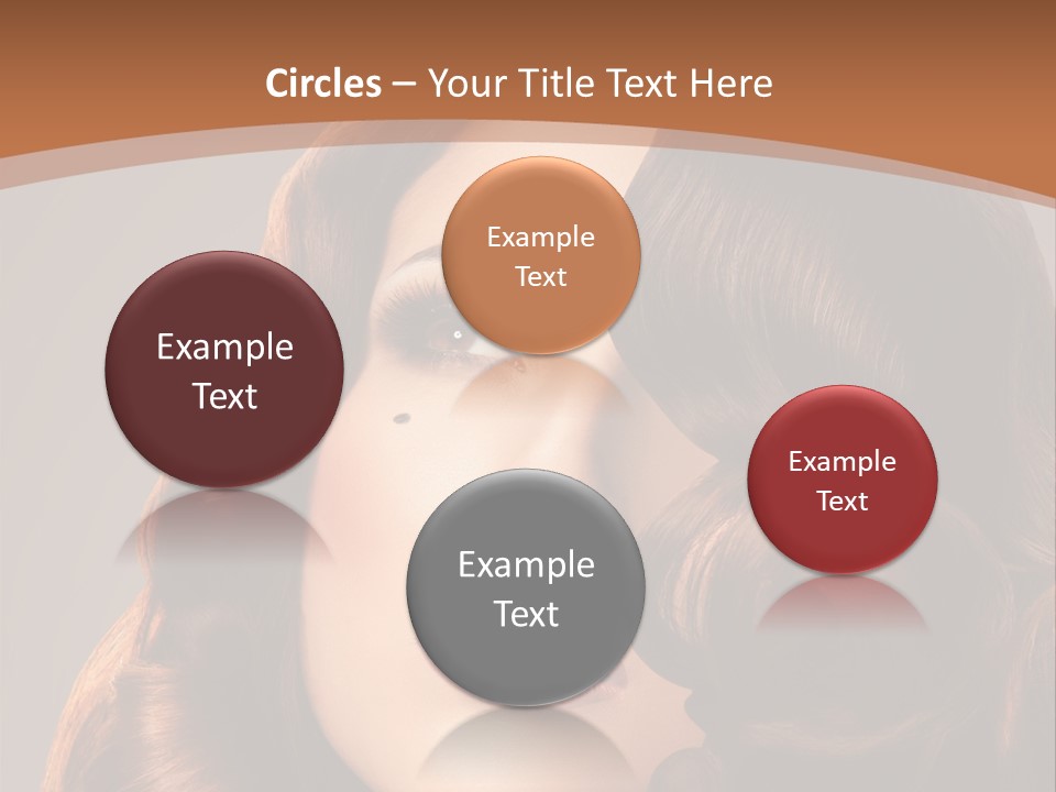 Shiny Brown Model PowerPoint Template