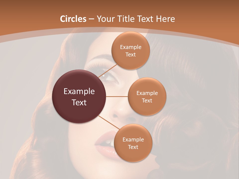 Shiny Brown Model PowerPoint Template