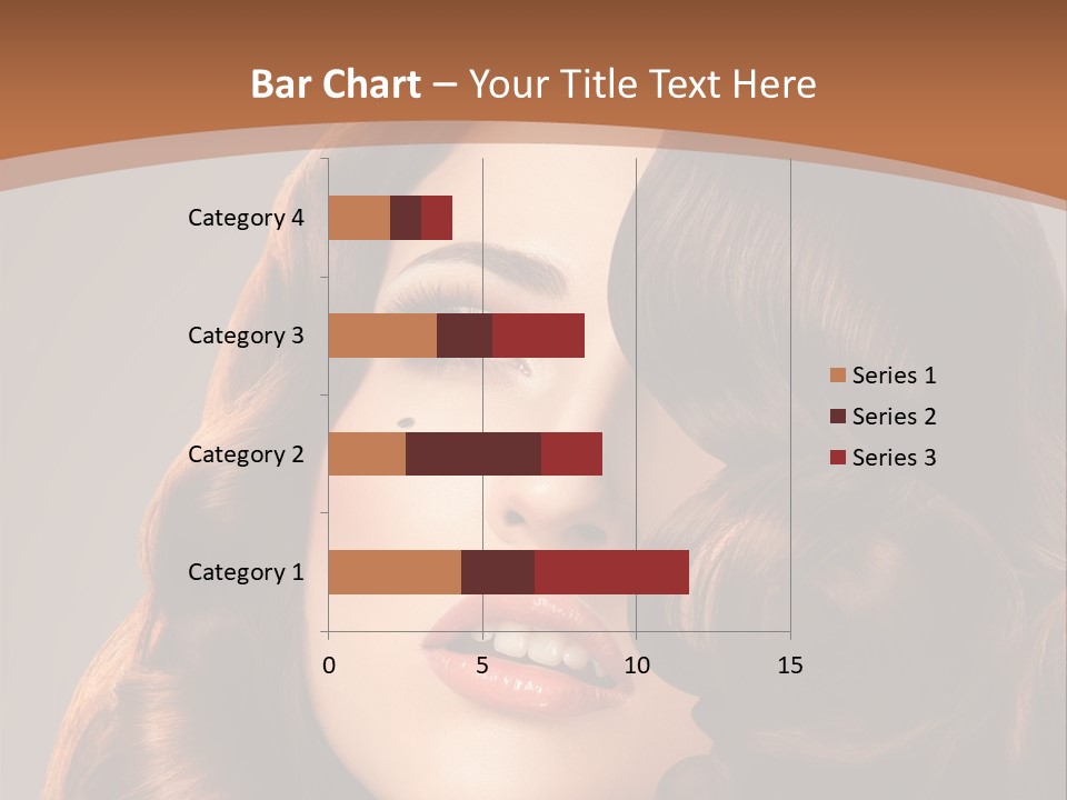 Shiny Brown Model PowerPoint Template