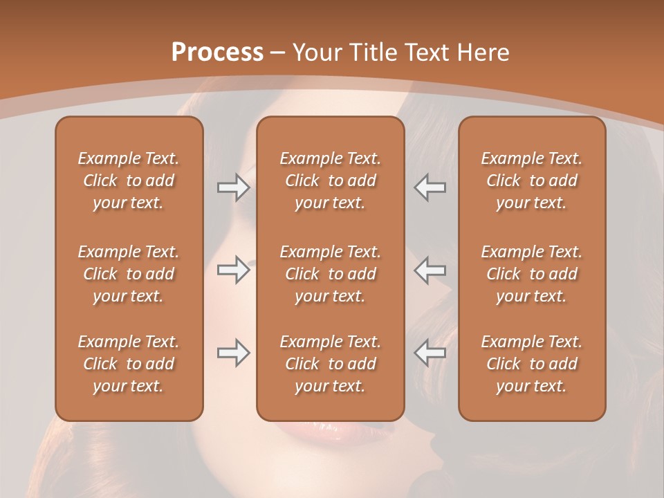 Shiny Brown Model PowerPoint Template