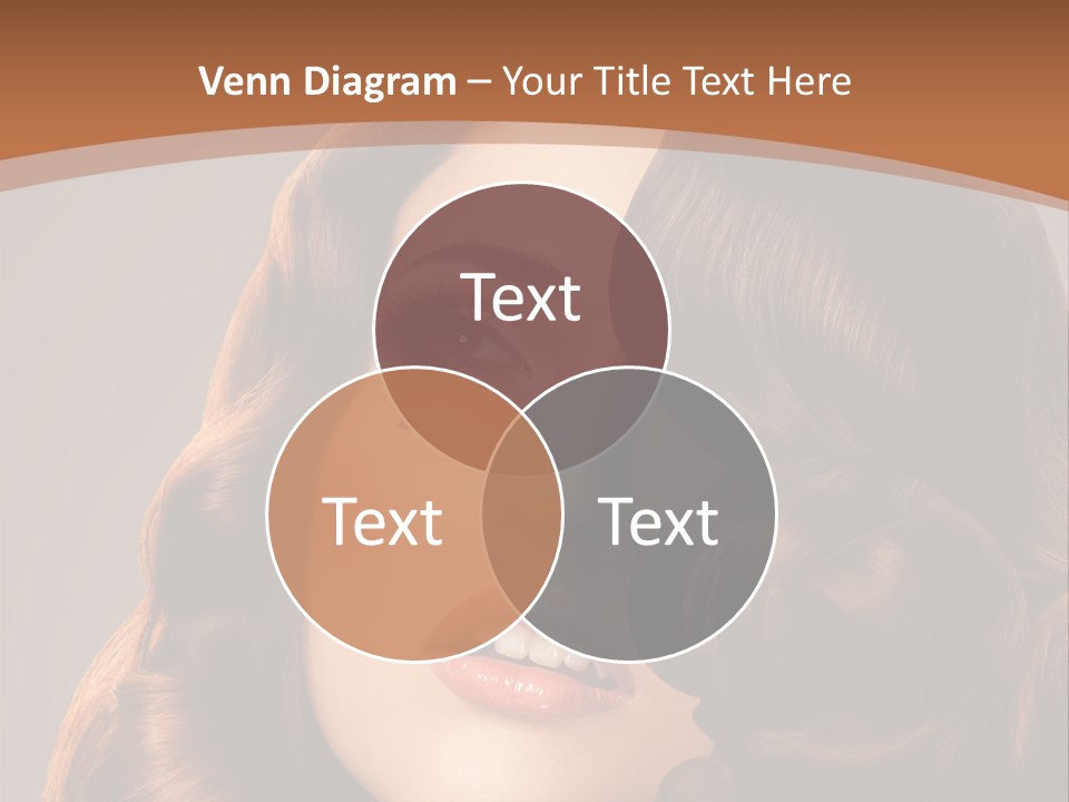 Shiny Brown Model PowerPoint Template