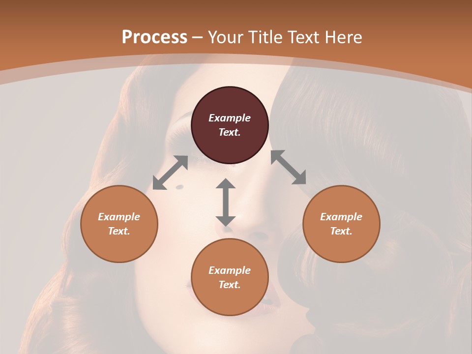 Shiny Brown Model PowerPoint Template