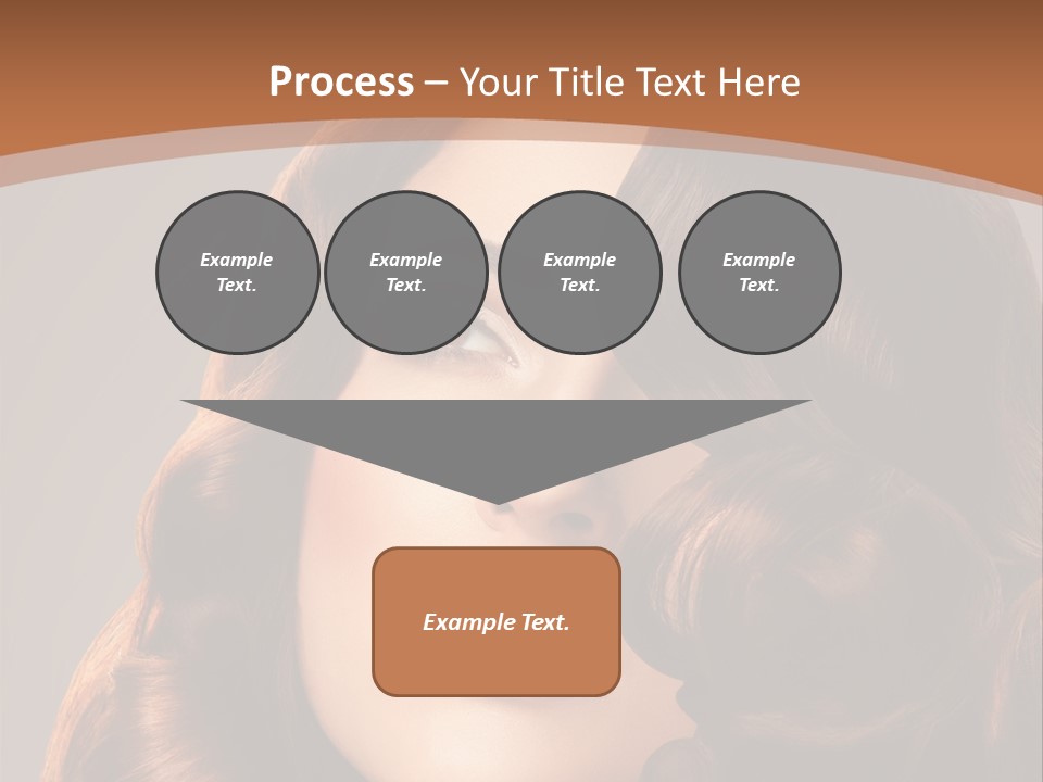 Shiny Brown Model PowerPoint Template