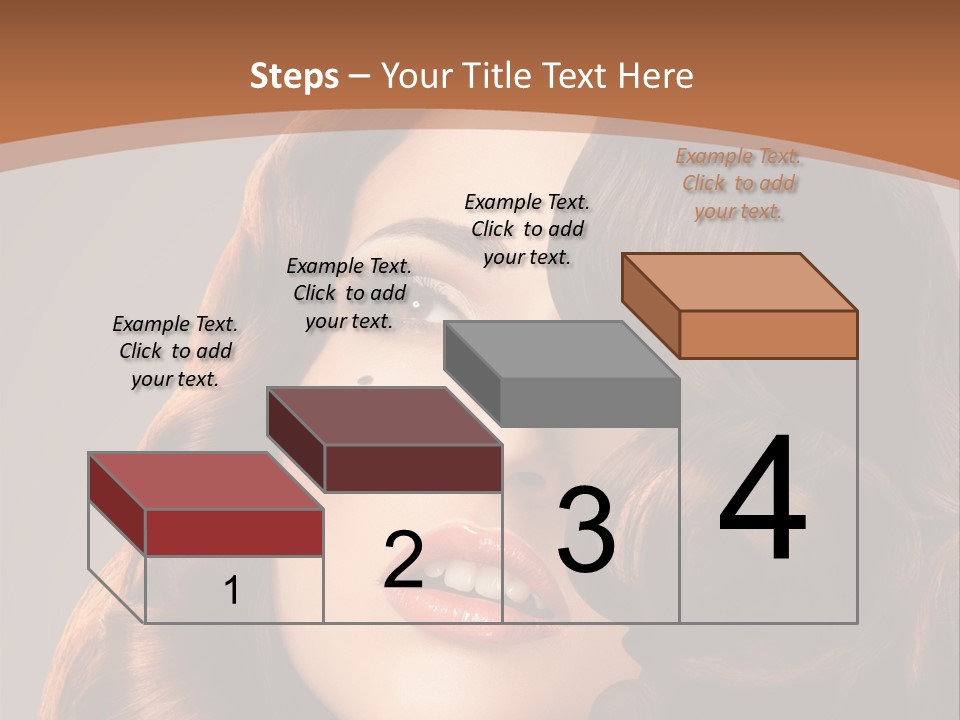 Shiny Brown Model PowerPoint Template