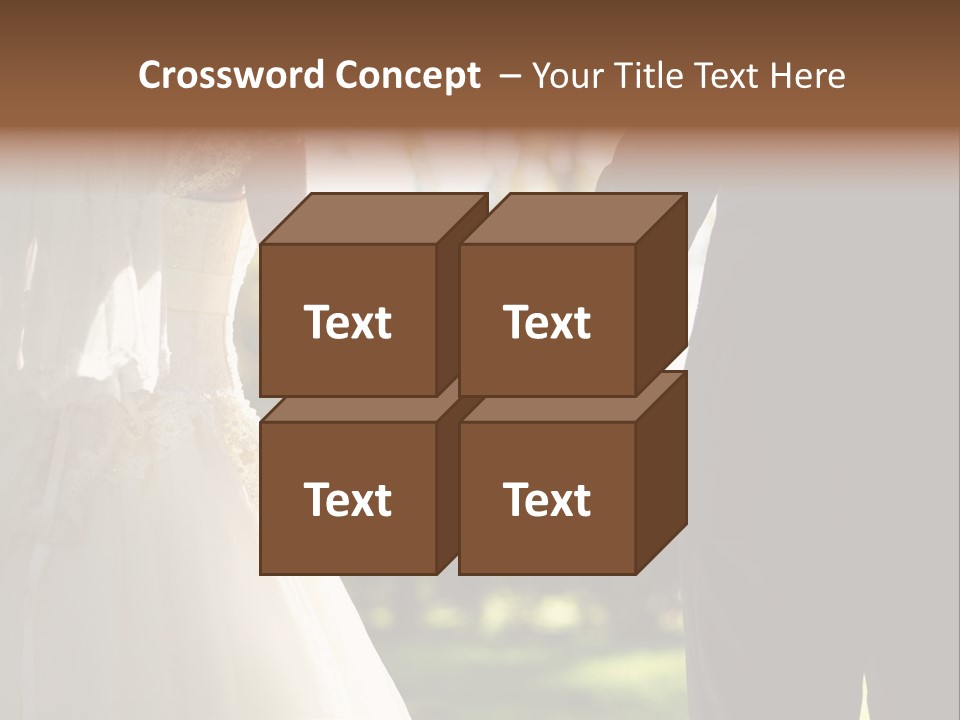 Body Care Short Hair Brown Eyes PowerPoint Template