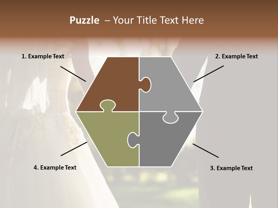 Body Care Short Hair Brown Eyes PowerPoint Template