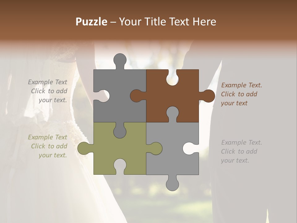 Body Care Short Hair Brown Eyes PowerPoint Template