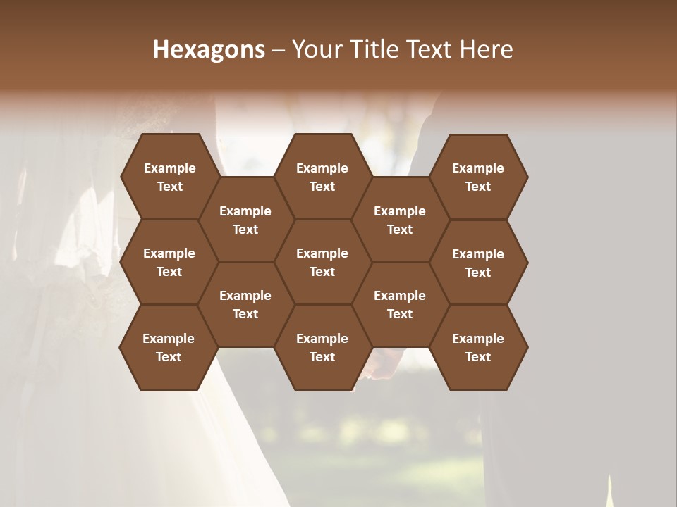 Body Care Short Hair Brown Eyes PowerPoint Template