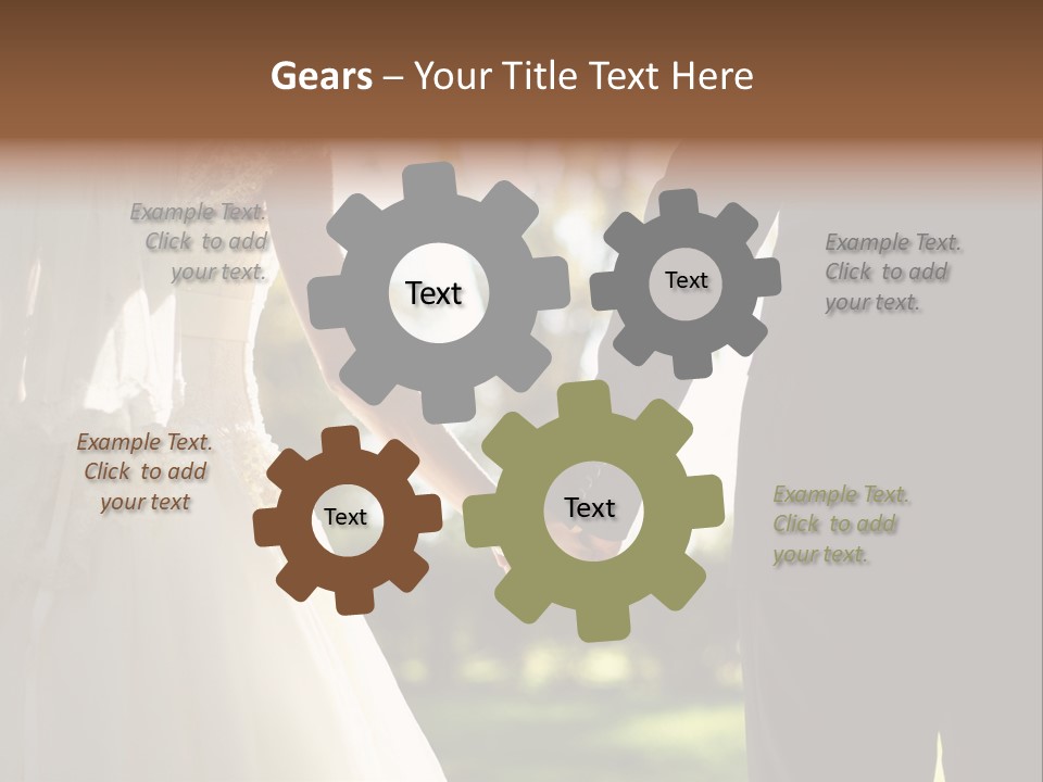 Body Care Short Hair Brown Eyes PowerPoint Template