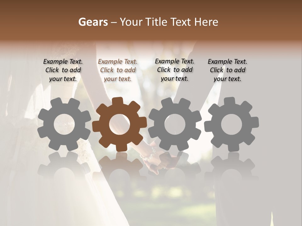 Body Care Short Hair Brown Eyes PowerPoint Template